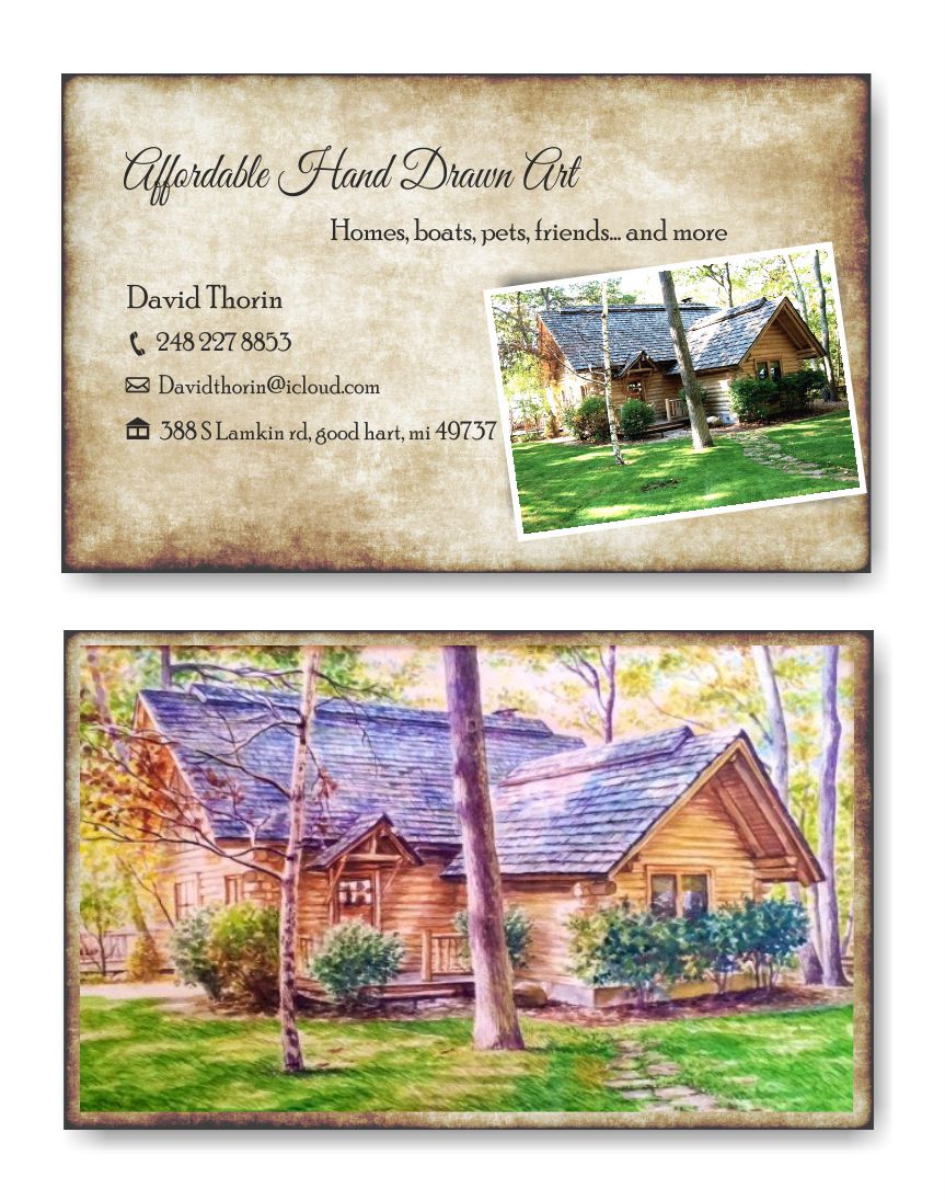 Visitenkarten-Design von IneseRo für Affordable Hand Drawn Art | Design #5774198