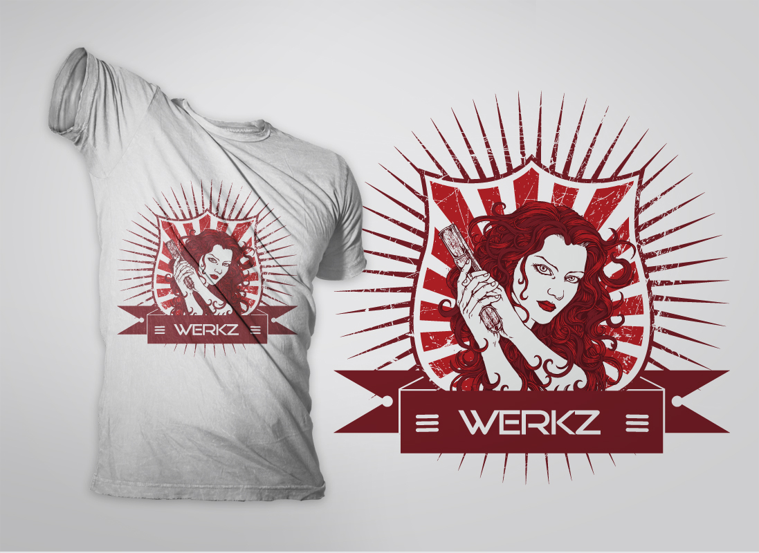 Sticker Design by Messaoudi Wissem for Werkz LLC | Design #6134328