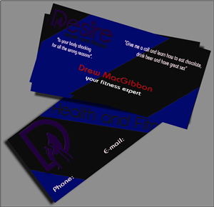 Design de Carte de Visite par desingmc pour Desire Health And Fitness | Design #1781637