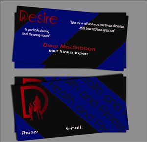 Business Card Design by desingmc for Desire Health And Fitness | Design: #1781684