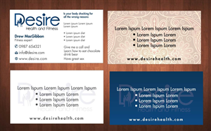 Business Card Design by Sbss for Desire Health And Fitness | Design: #1719427