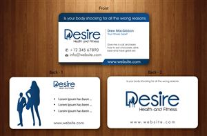 Business Card Design by Sbss for Desire Health And Fitness | Design: #1722616