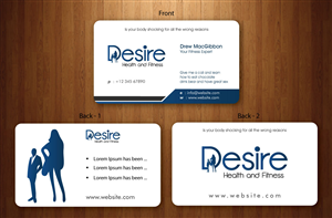 Business Card Design by Sbss for Desire Health And Fitness | Design: #1722628