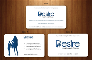 Visitenkarten-Design von Sbss für Desire Health And Fitness | Design: #1722667