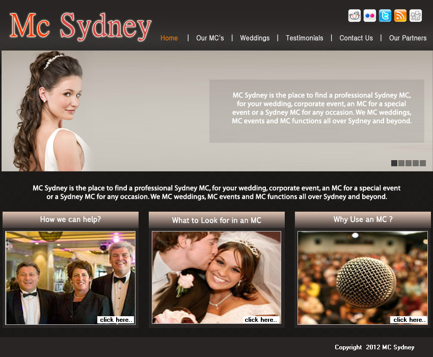 Web Design by vipin for MC Sydney | Design #1574248