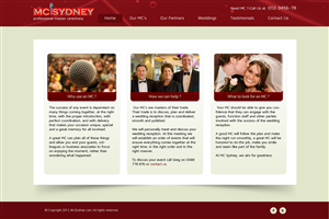 Web Design by Lauren for MC Sydney | Design: #1670120