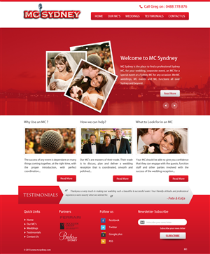 Web Design by pb for MC Sydney | Design: #1721660