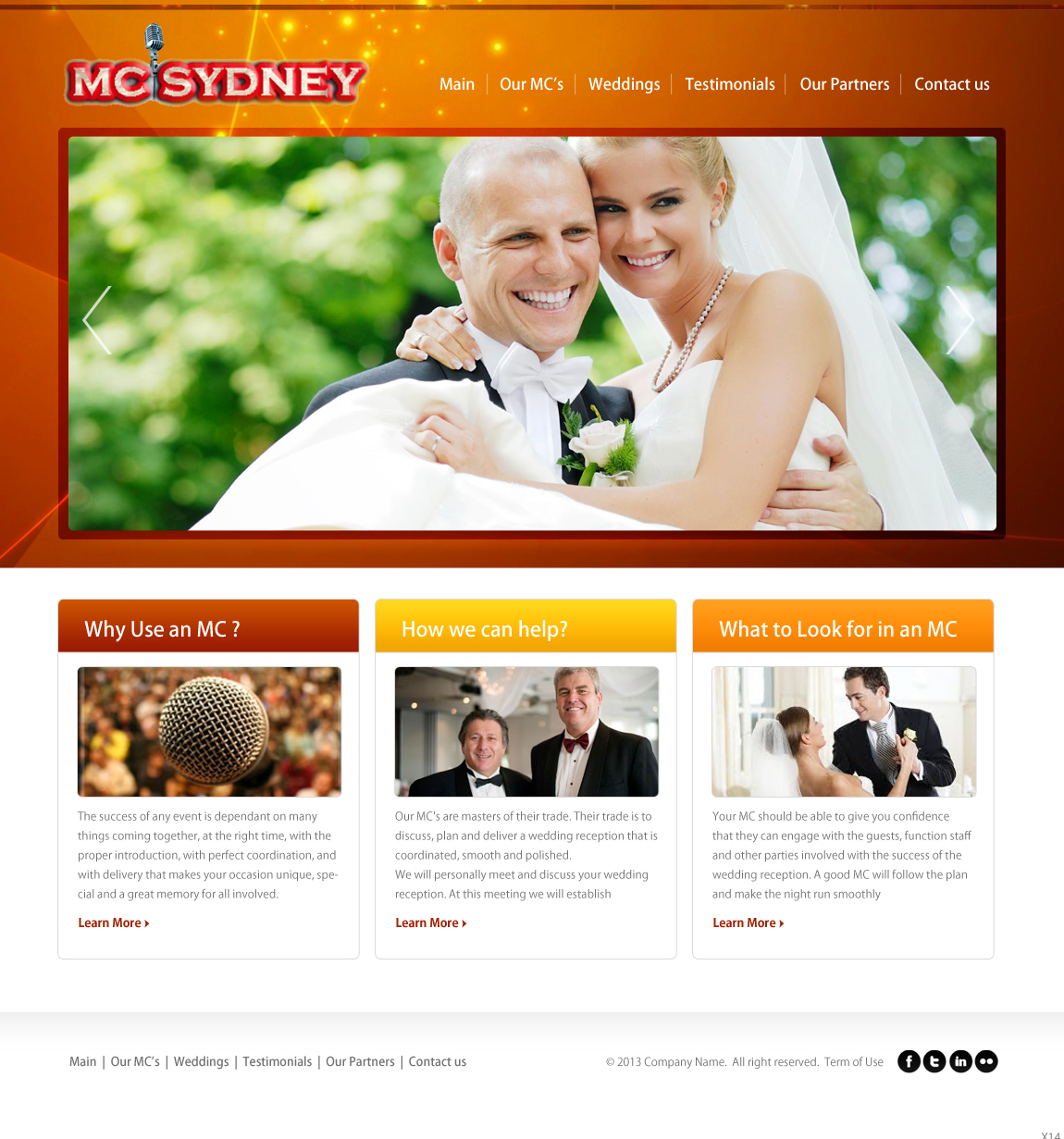 Diseño Web por pb para MC Sydney | Diseño #1721665