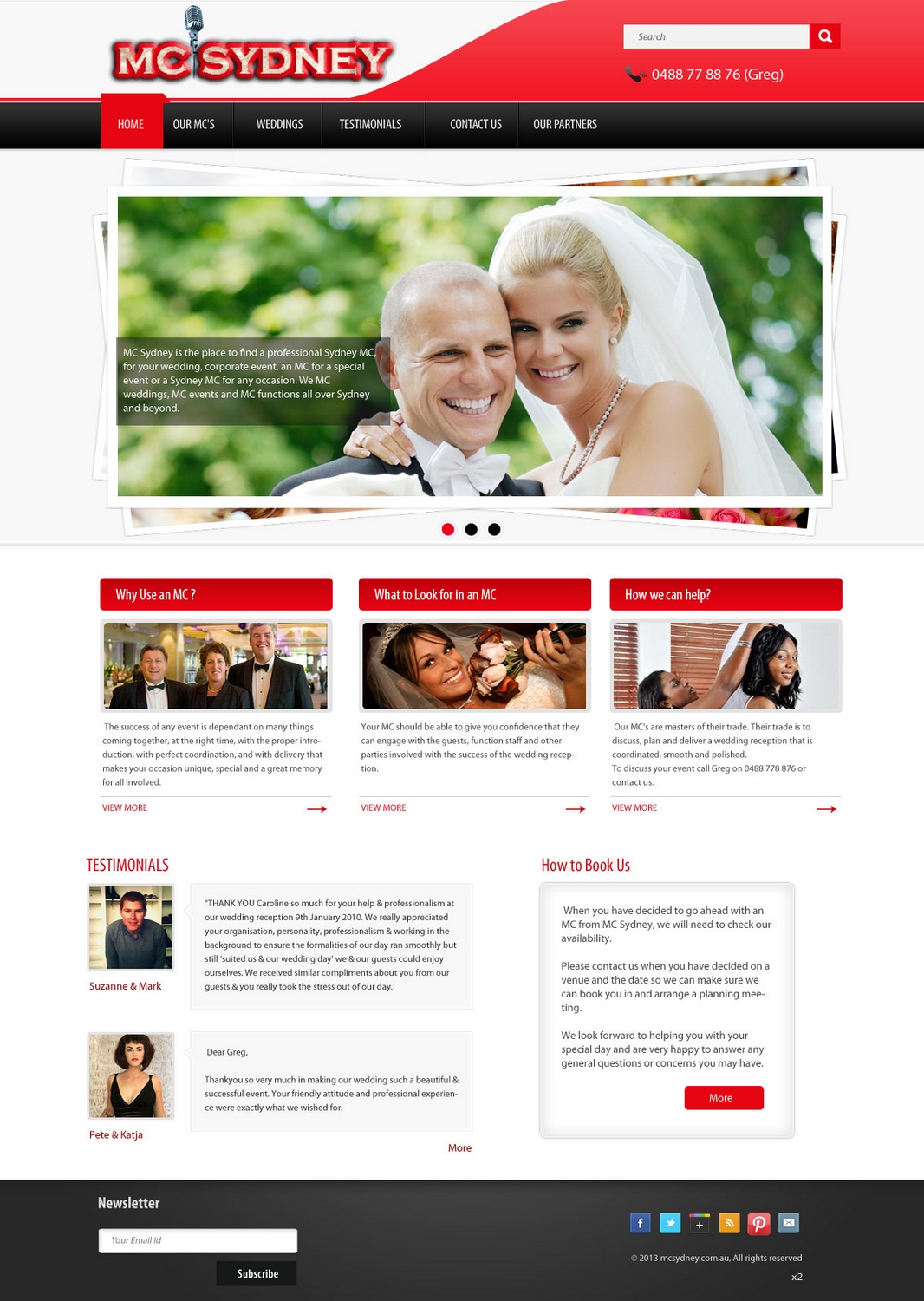 Diseño Web por pb para MC Sydney | Diseño #1725942