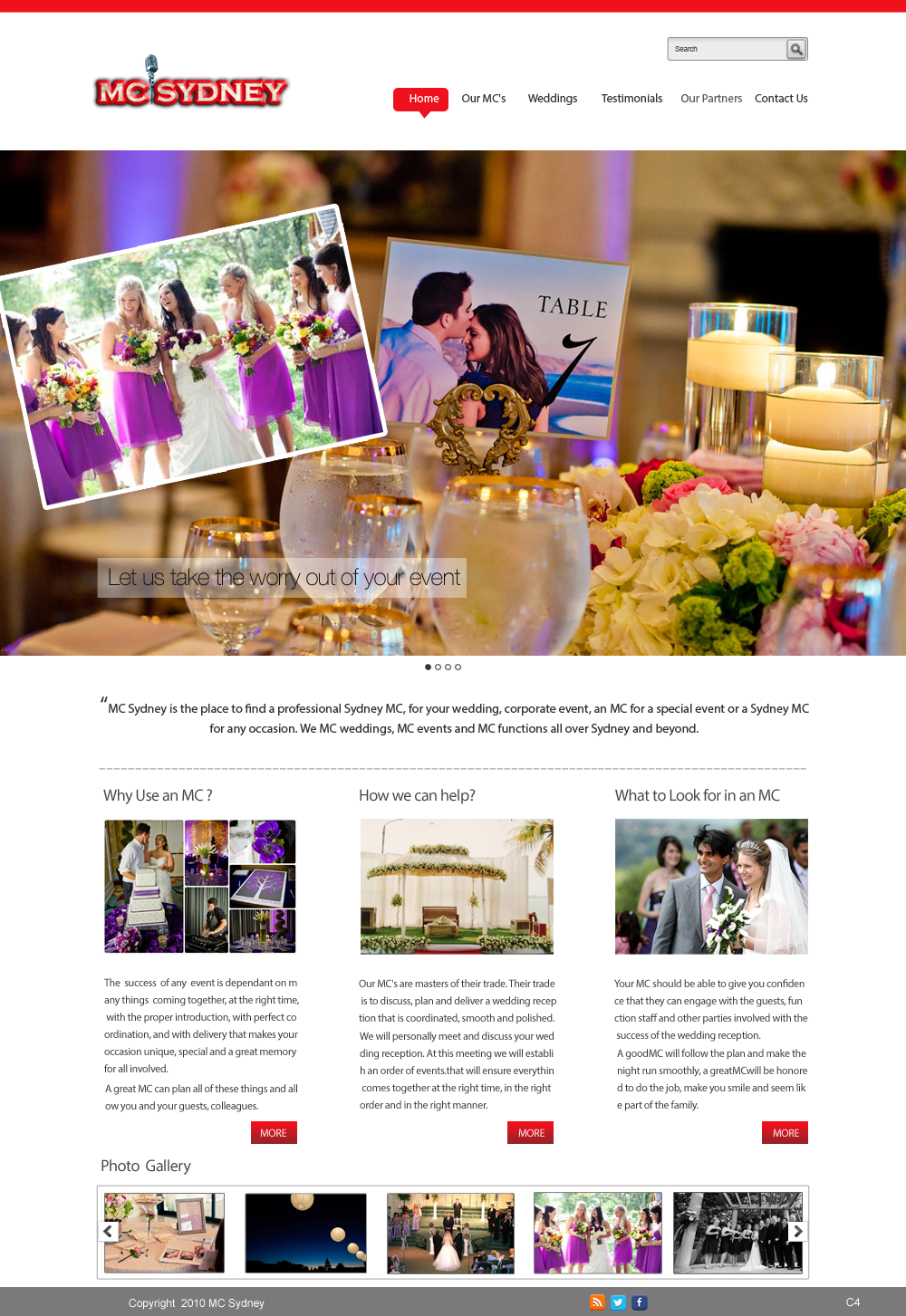 Web Design par pb pour MC Sydney | Design #1729487