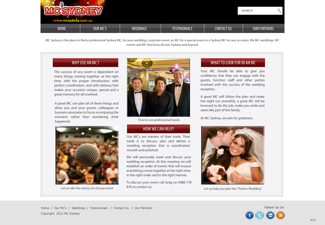 Diseño Web por pb para MC Sydney | Diseño #2088937