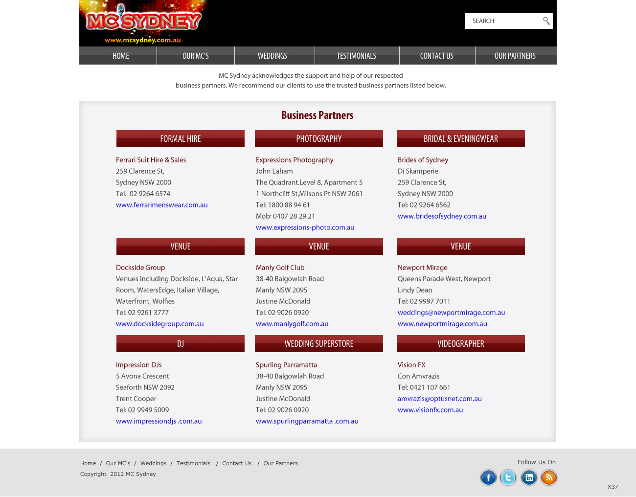 Web Design by pb for MC Sydney | Design #2100475