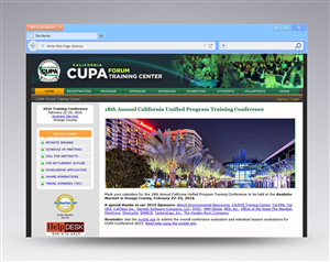 Header Graphic for the California CUPA Forum Website | Graphic Design by lookedaeng