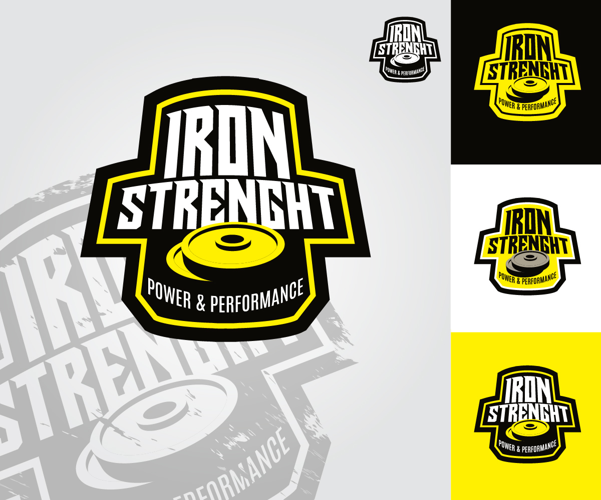 Logo-Design von Luis Arriola für Iron Strength Power & Performance | Design #5882989