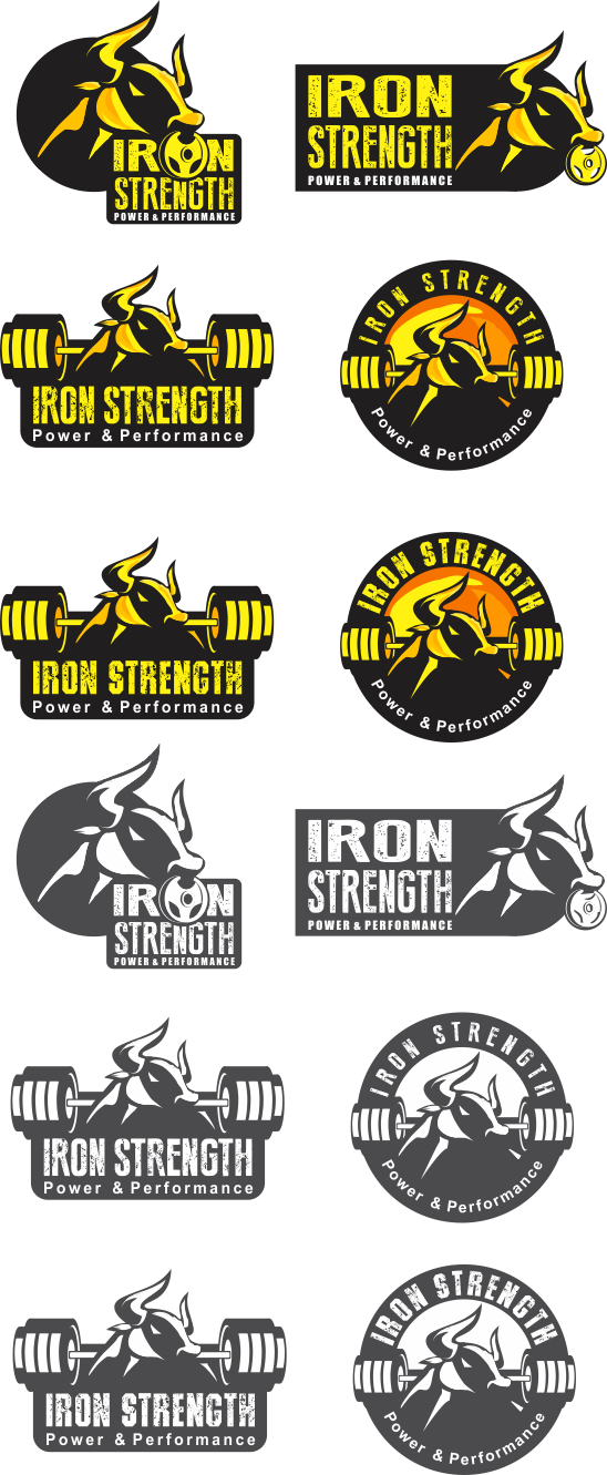 Logo Design by pa2pat for Iron Strength Power & Performance | Design #5921612