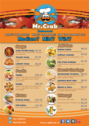 Menu Design by Einder for this project | Design: #5825484