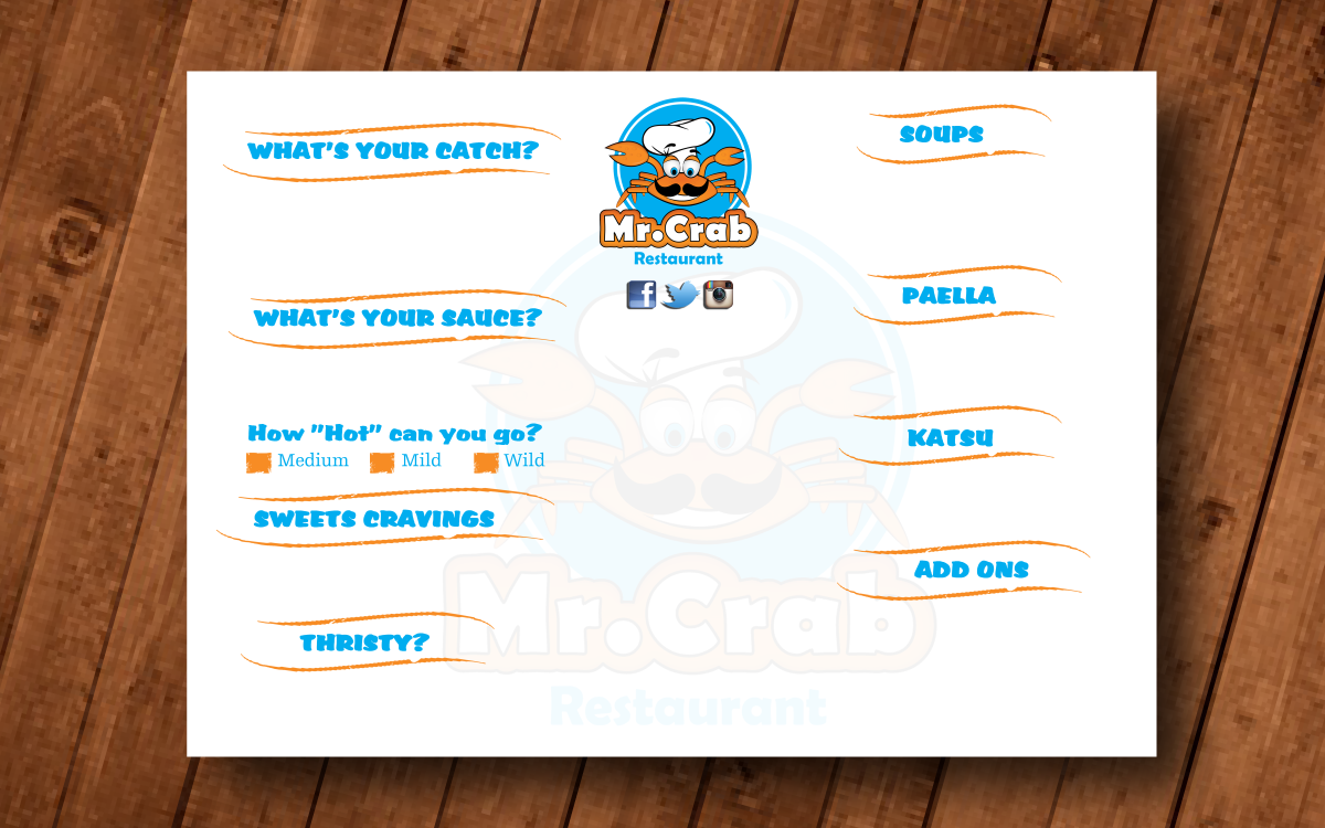 Menu Design by tballest for this project | Design #5852996