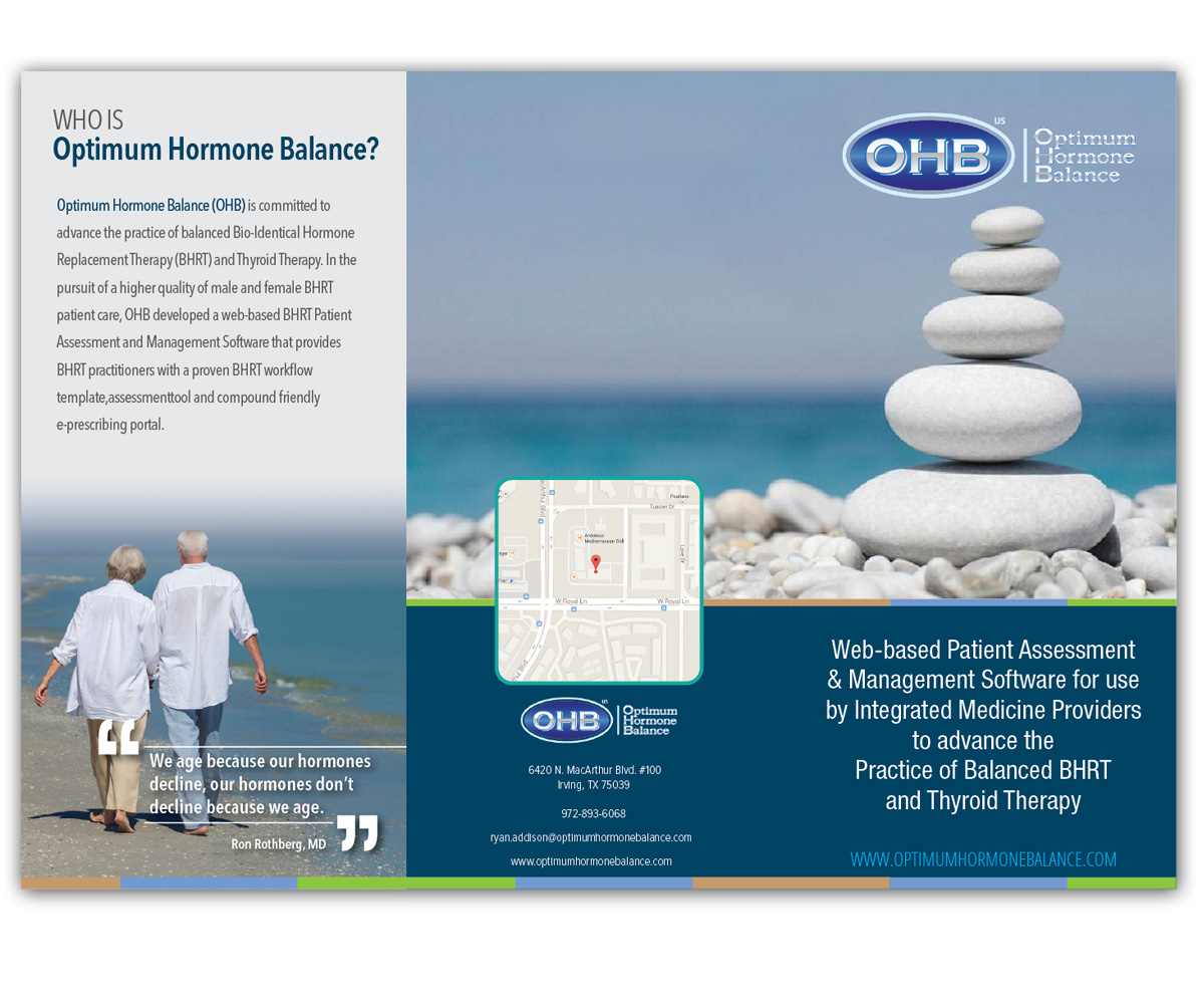 Brochure Design by Andrew1965 for Optimum Hormone Balance | Design #5862957