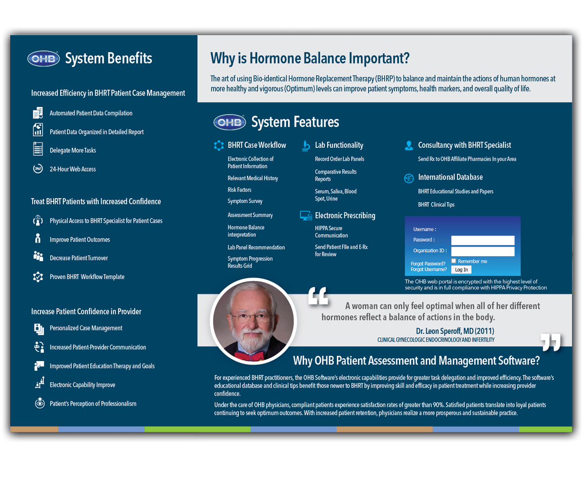 Brochure Design by Andrew1965 for Optimum Hormone Balance | Design #5862960