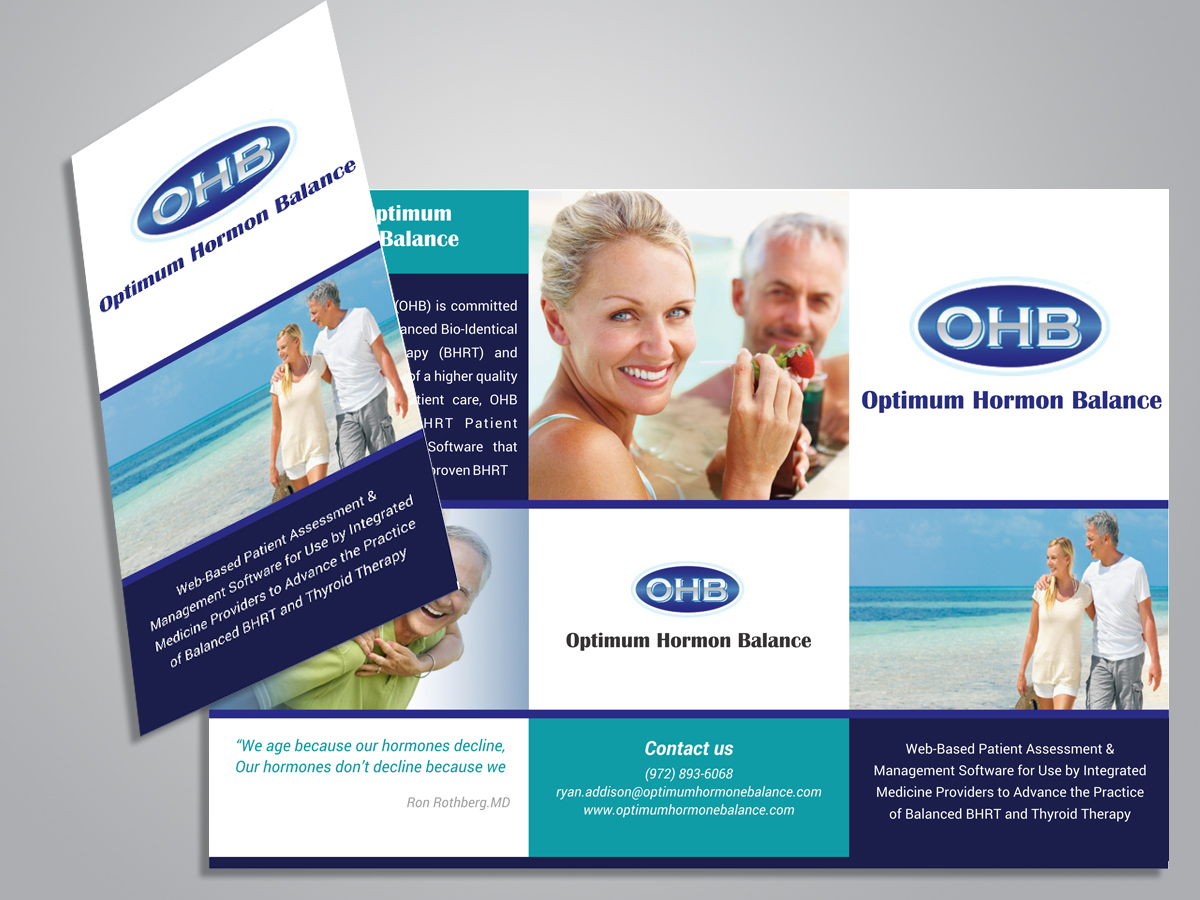 Brochure Design by Webrays for Optimum Hormone Balance | Design #5820541