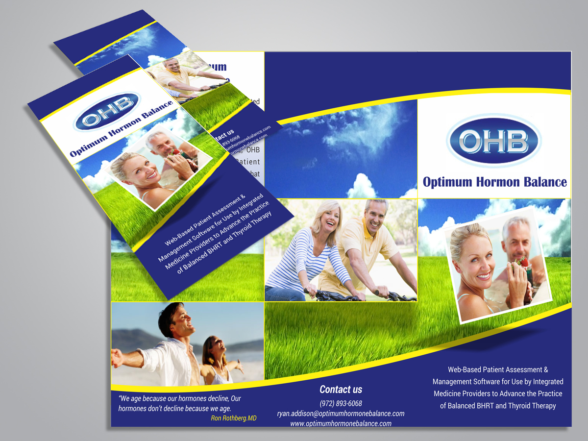 Brochure Design by Webrays for Optimum Hormone Balance | Design #5820558