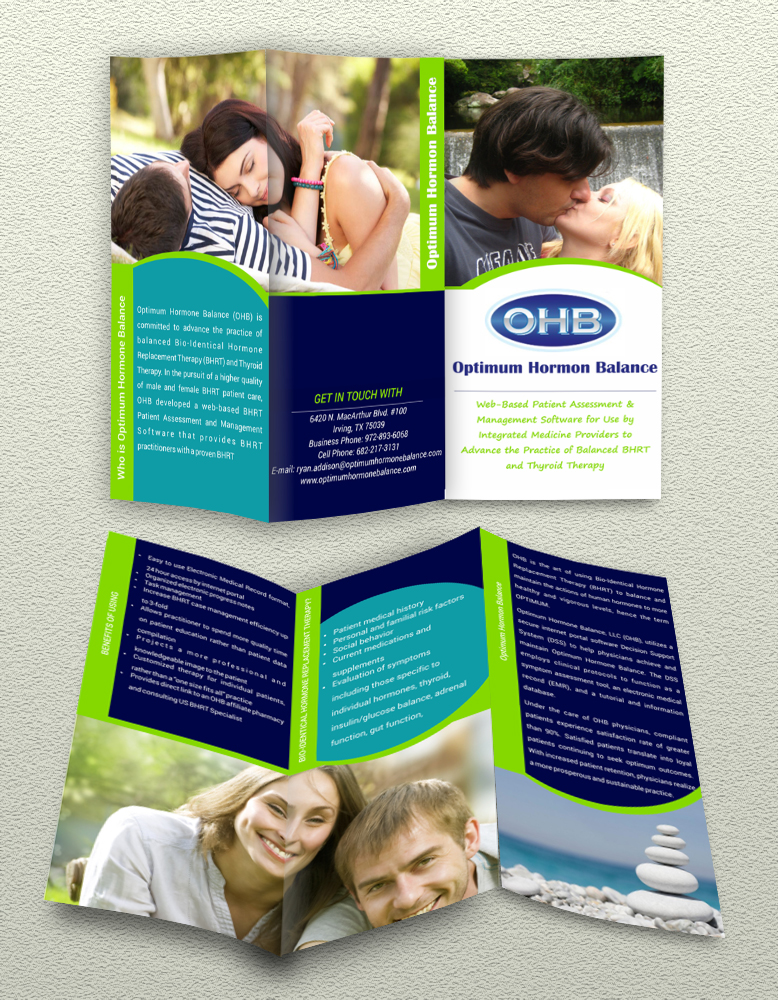 Brochure Design by Webrays for Optimum Hormone Balance | Design #5873330