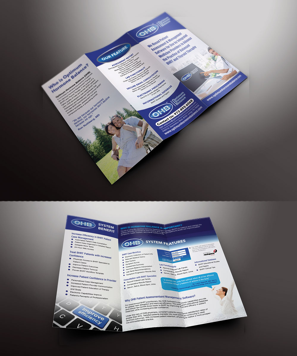 Brochure Design by mcoco for Optimum Hormone Balance | Design #5865881