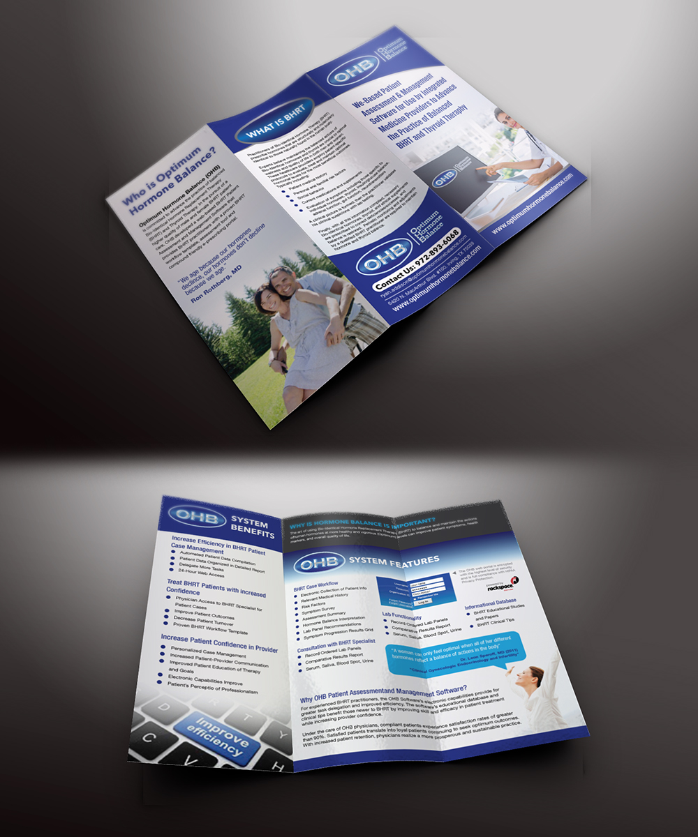Brochure Design by mcoco for Optimum Hormone Balance | Design #5873212