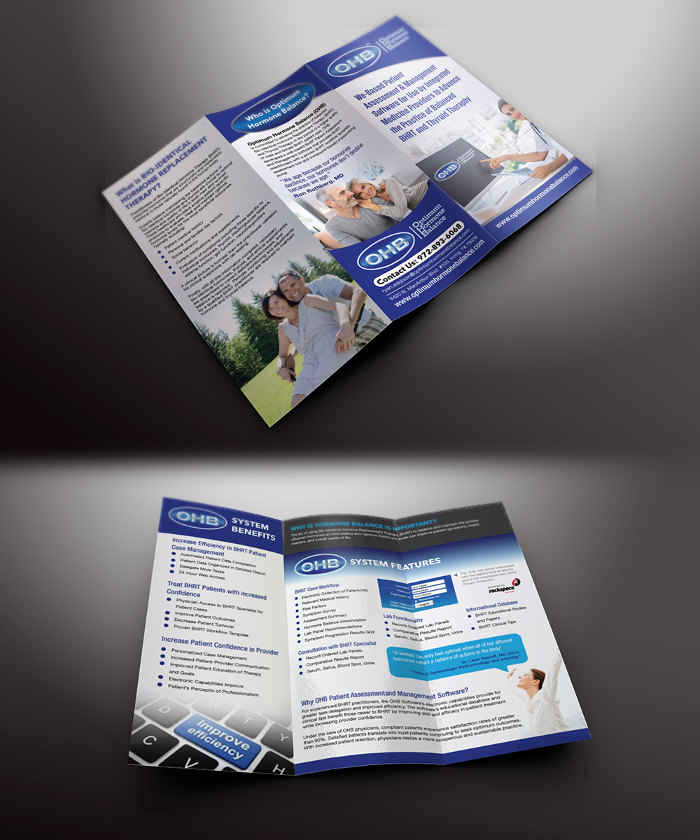 Brochure Design by mcoco for Optimum Hormone Balance | Design #5873729