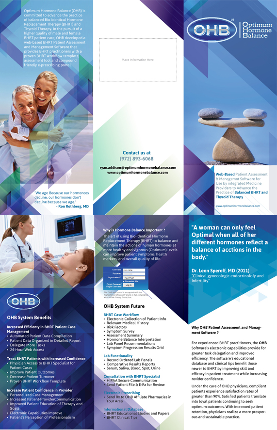 Brochure Design by TarunVyas for Optimum Hormone Balance | Design #5797325