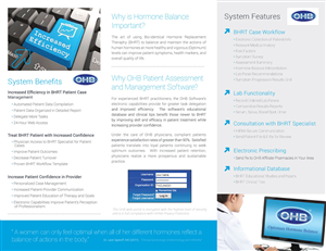 Brochure Design by One creative works for Optimum Hormone Balance | Design: #5834248