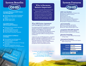 Brochure Design by barinix for Optimum Hormone Balance | Design #5788927