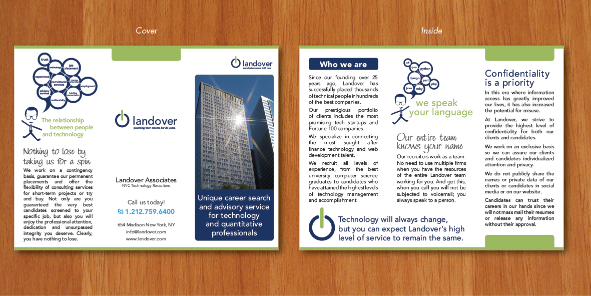 Diseño de Brochure por Ekanite para Landover Associates | Diseño #1653761