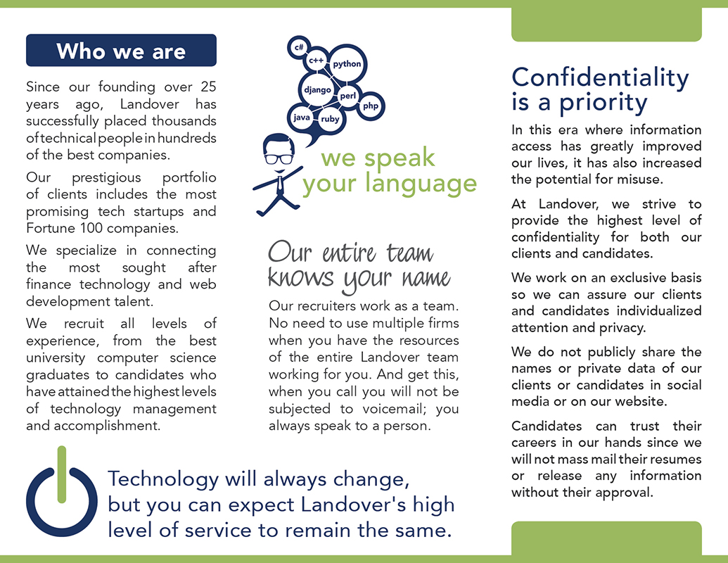 Brochure Design by Ekanite for Landover Associates | Design #1653766