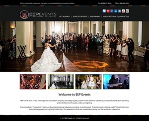 Web Design by Anooshaa Kachhia for EEP Events LLC | Design: #5813142