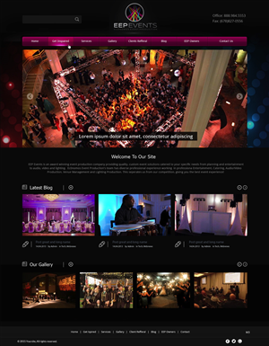 Web Design by pb for EEP Events LLC | Design: #5780639