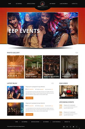 Web Design by pb for EEP Events LLC | Design: #5780640