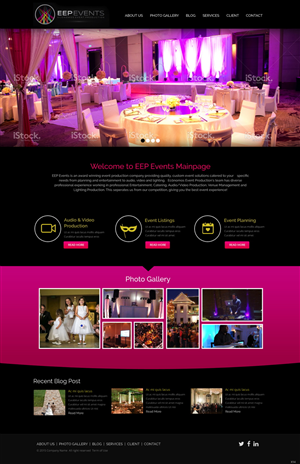 Web Design by pb for EEP Events LLC | Design: #5780643