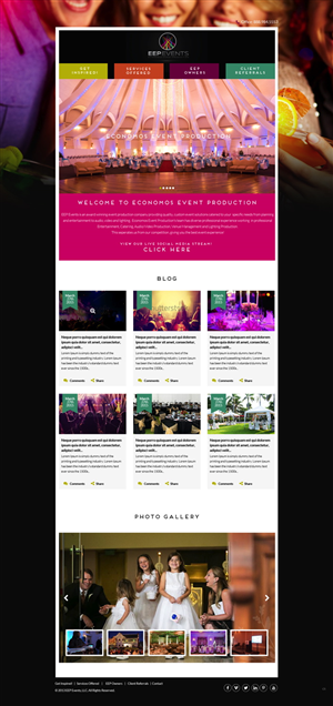 Web Design by pb for EEP Events LLC | Design: #5788990