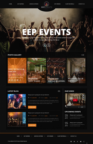 Web Design by pb for EEP Events LLC | Design: #5788993