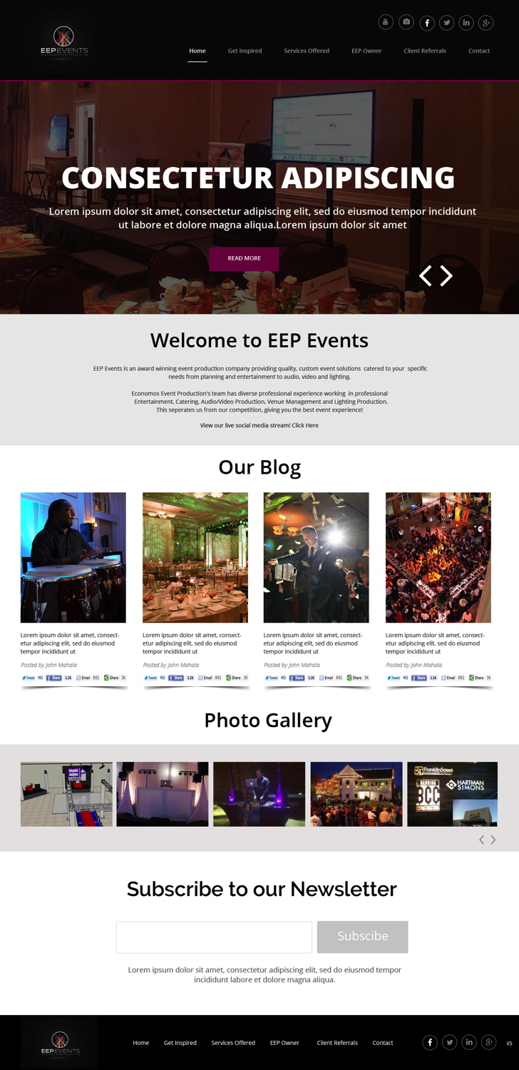 Web-Design von pb für EEP Events LLC | Design #5788997