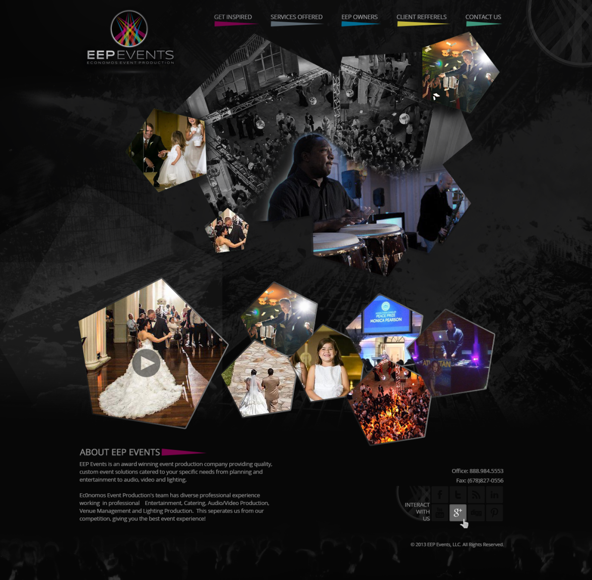 Web-Design von ImranArif für EEP Events LLC | Design #5805081