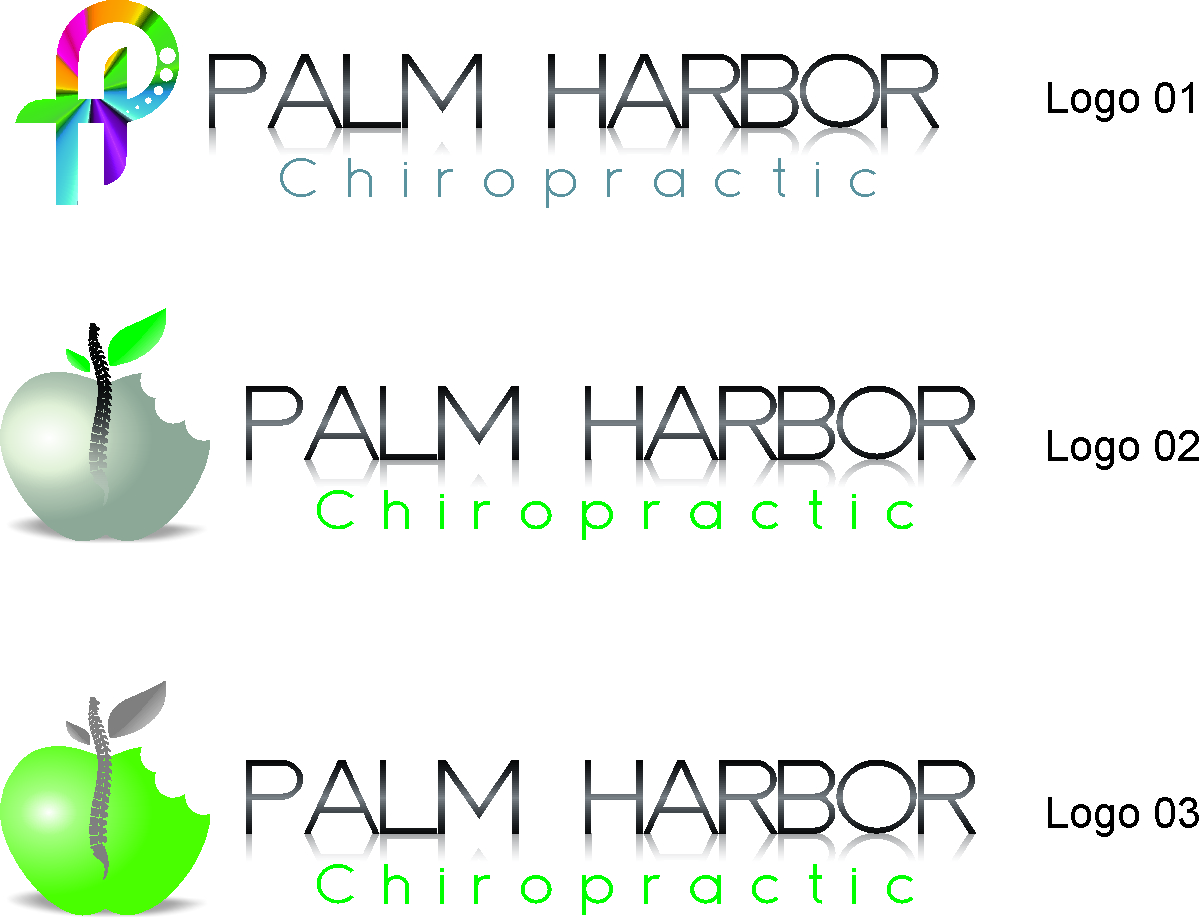 Logo-Design von Palácio das Cópias für Palm Harbor Chiropractic & Wellness Center | Design #5807600