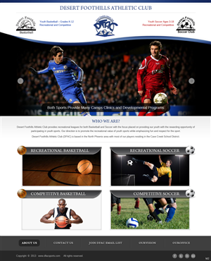Web Design par pb pour Desert Foothills Athletic Club | Design : #1576879