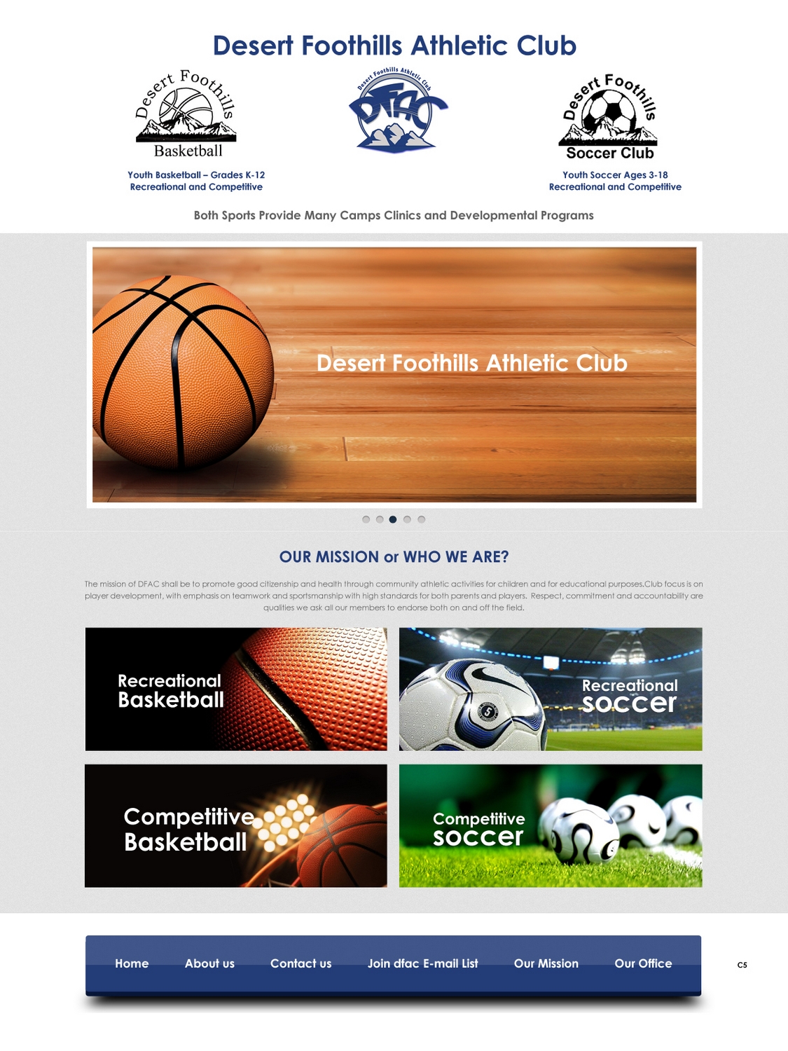 Web Design by pb for Desert Foothills Athletic Club | Design #1580574