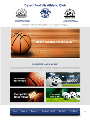 Web Design par pb pour Desert Foothills Athletic Club | Design : #1580574