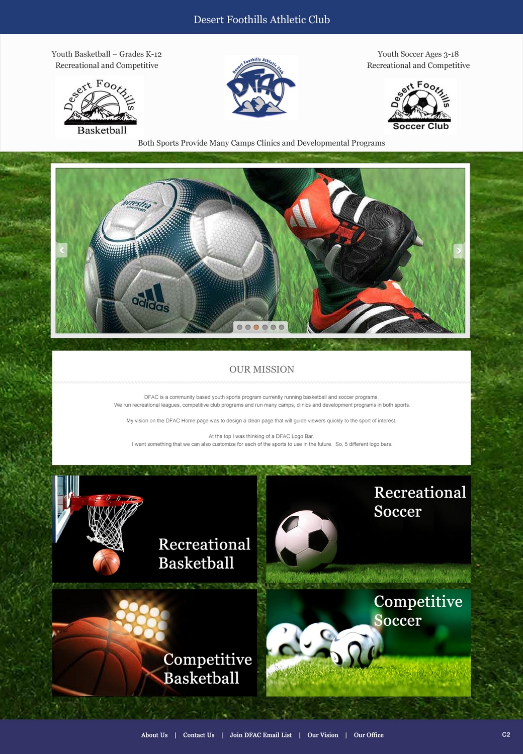 Web Design by pb for Desert Foothills Athletic Club | Design #1582768