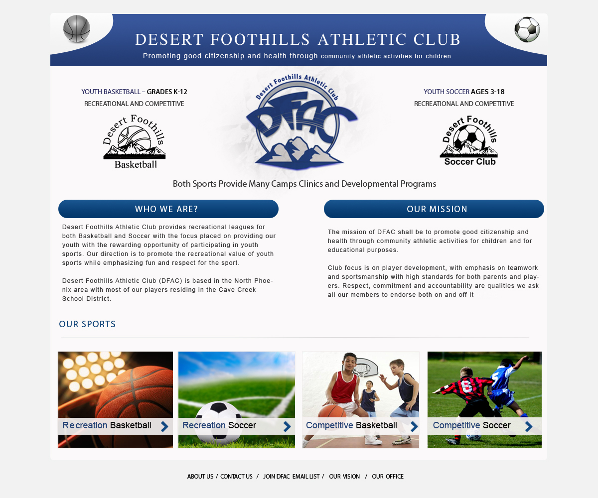 Web Design par Creative X Designs pour Desert Foothills Athletic Club | Design #1612719