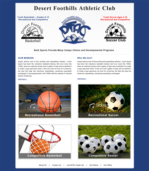 Web Design par Creative X Designs pour Desert Foothills Athletic Club | Design : #1614632
