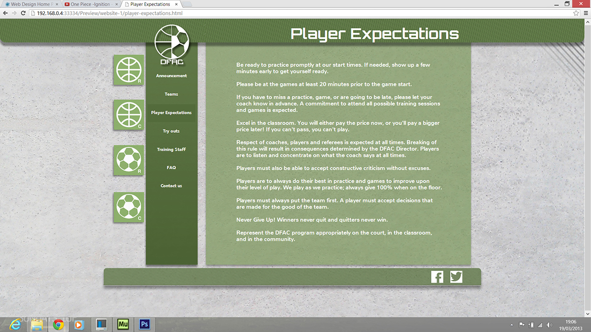 Web Design par D.Korolczuk pour Desert Foothills Athletic Club | Design #1587799